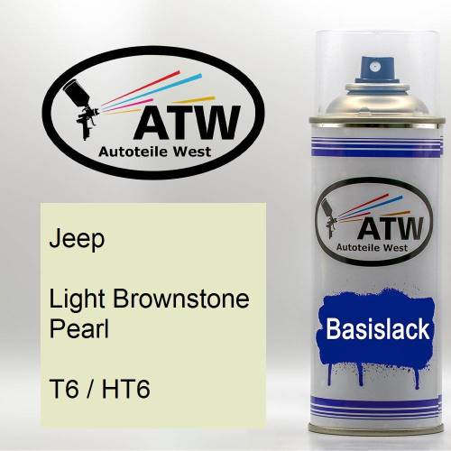 Jeep, Light Brownstone Pearl, T6 / HT6: 400ml Sprühdose, von ATW Autoteile West.